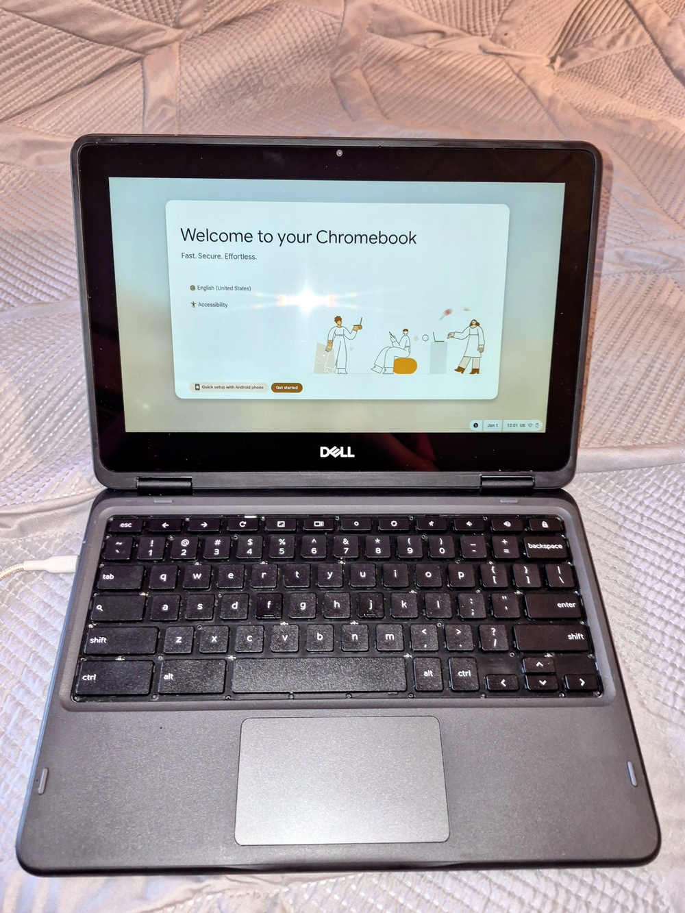 Dell Chromebook Laptop in Charcoal Gray
